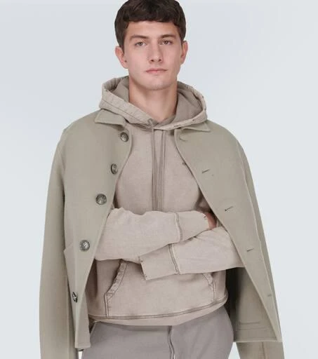 AMI Logo cotton jersey hoodie 5