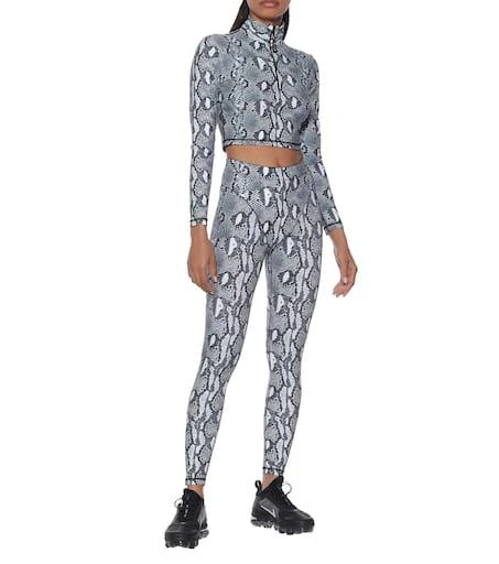 Adam Selman Sport Snake-print sports top 2