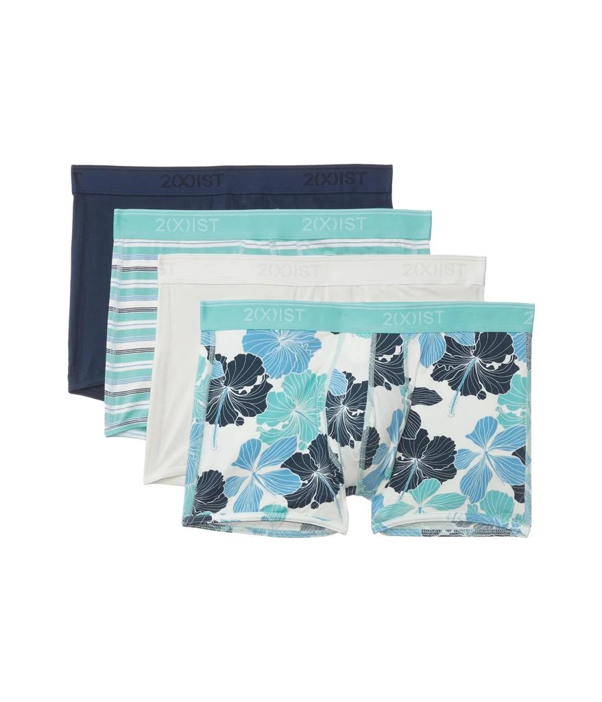 2(x)ist Stretch Bonus Pack 4-Pack No Show Trunk 1
