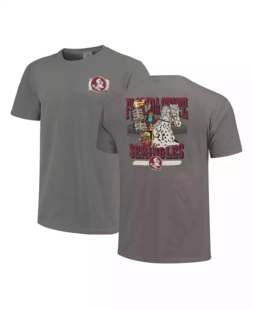 Image One Men's and Women's Gray Florida State Seminoles Hyper Local Oceola Renegade Stadium T-Shirt 1