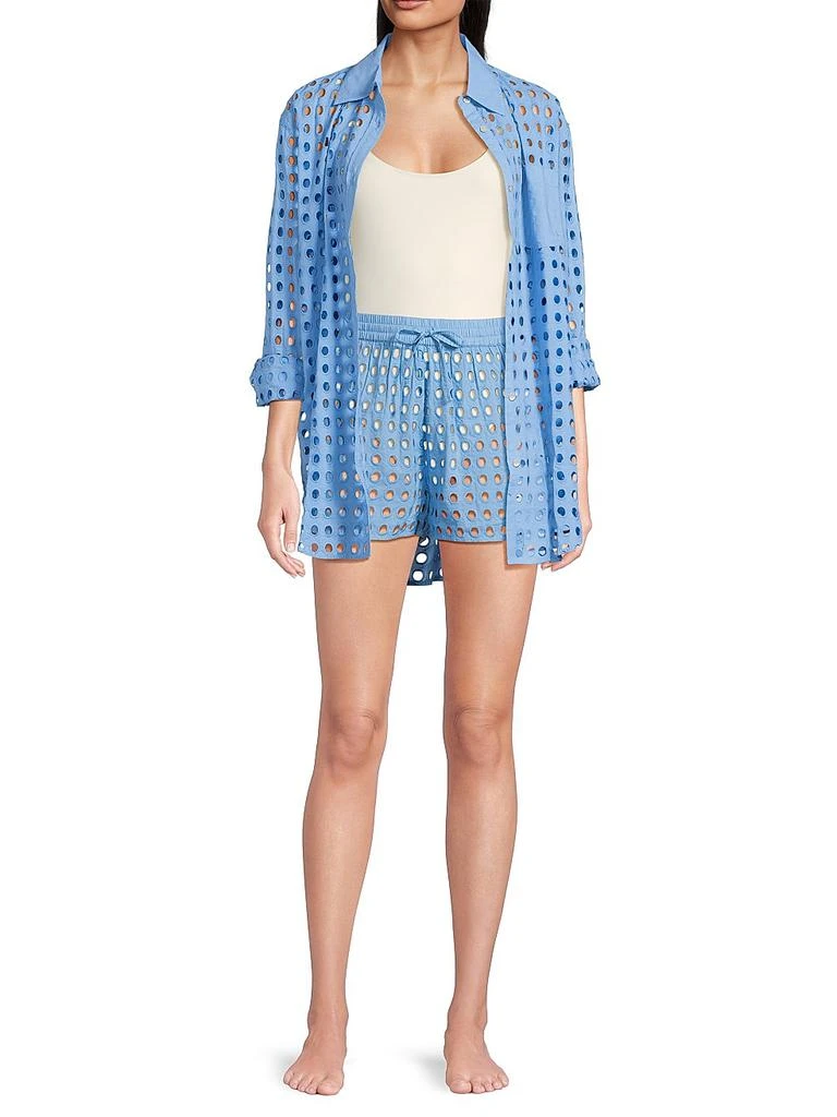 Solid & Striped The Charlie Eyelet Cotton Shorts 2