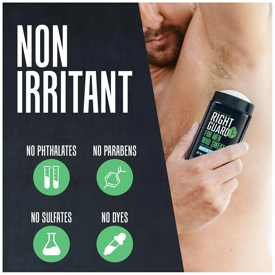 Right Guard Plant-Based Deodorant 
Antiperspirant Mountain Fresh 5