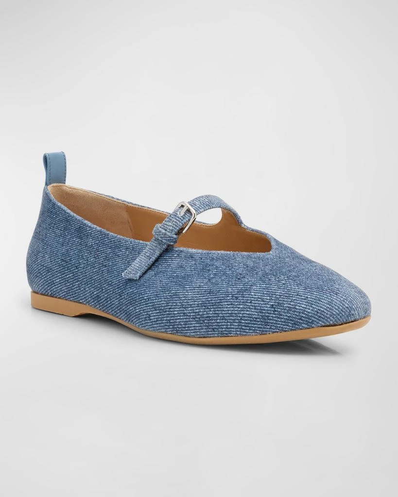 JW Anderson Denim Mary Jane Ballerina Flats 2