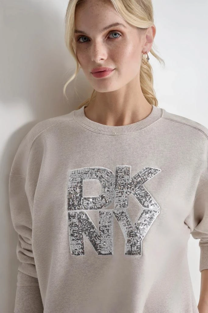 DKNY SEQUINS LOGO SWEATSHIRT 4