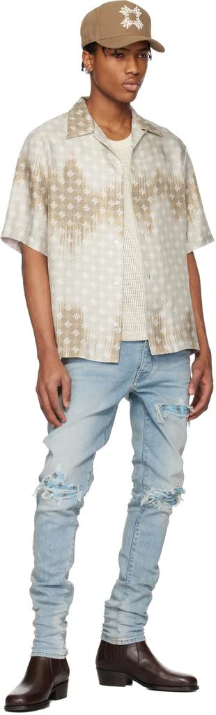 AMIRI Blue Crystal Starburst MX1 Jeans 4