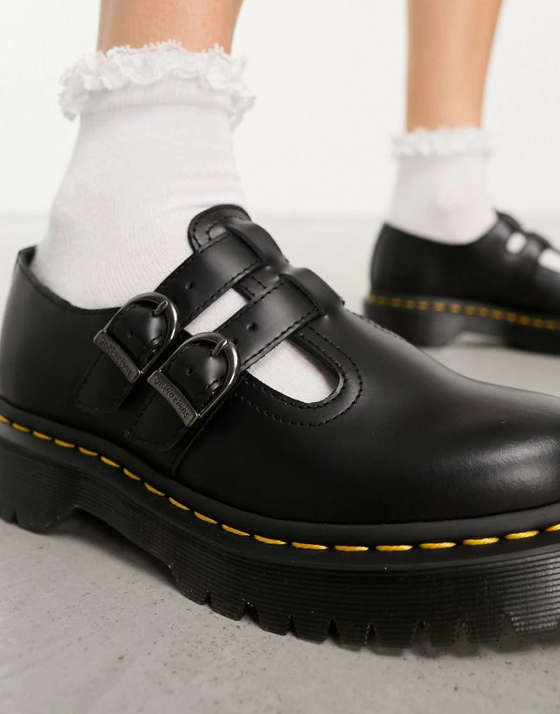 Dr. Martens Dr Martens 8065 bex mary jane shoes in black smooth leather 4