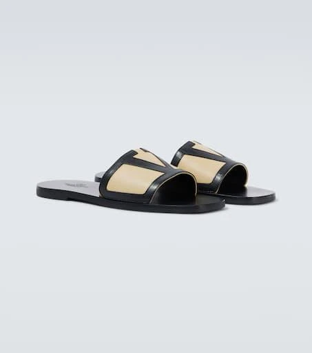 Valentino VLogo leather slides 5