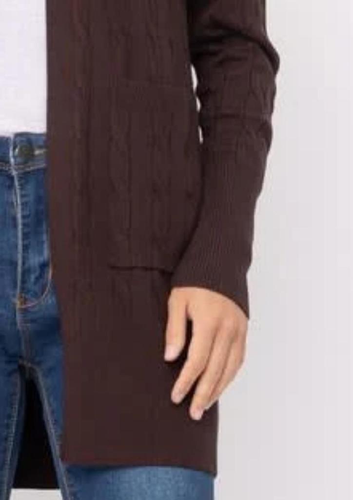 CIELO Cielo - Cable Knit Open Front Cardigan