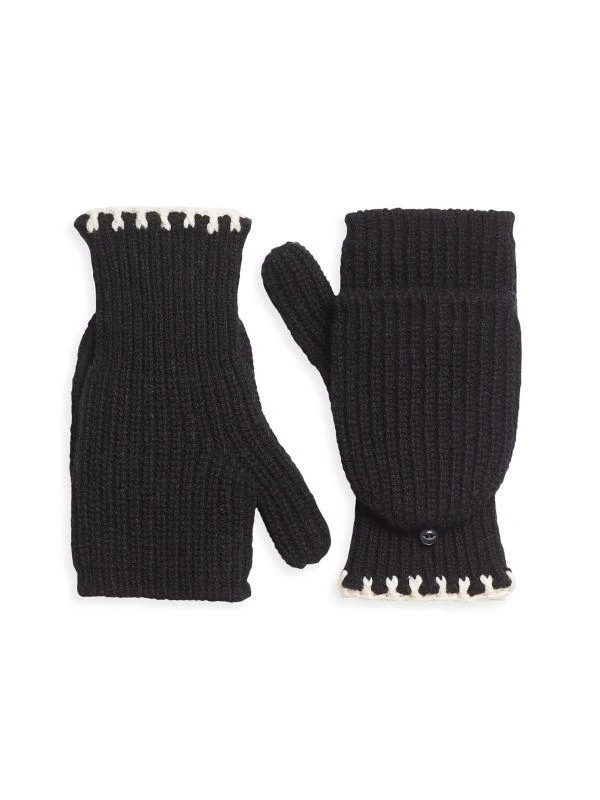 Rag & Bone Ingrid Wool-Blend Flip-Top Mittens 1