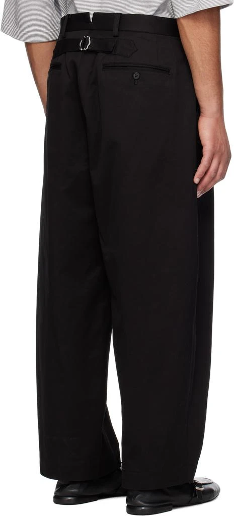 Comme des Garcons Black Cotton Chino Cloth Trousers 3