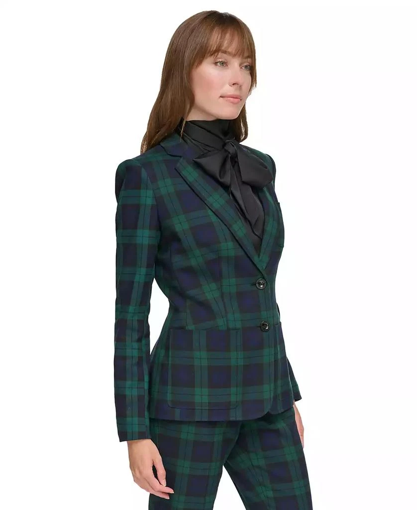 Tommy Hilfiger Women's Plaid Two-Button Blazer 3