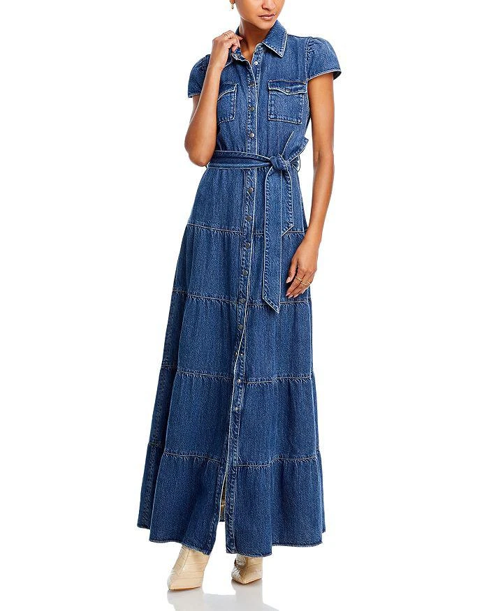 Alice + Olivia Miranda Denim Maxi Dress 1