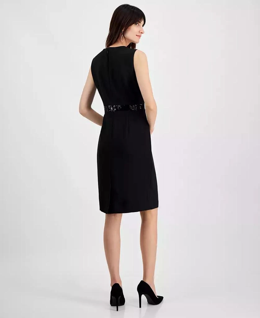 Kasper Women's Sequin-Waistband Sheath Dress, Regular & Petite 2