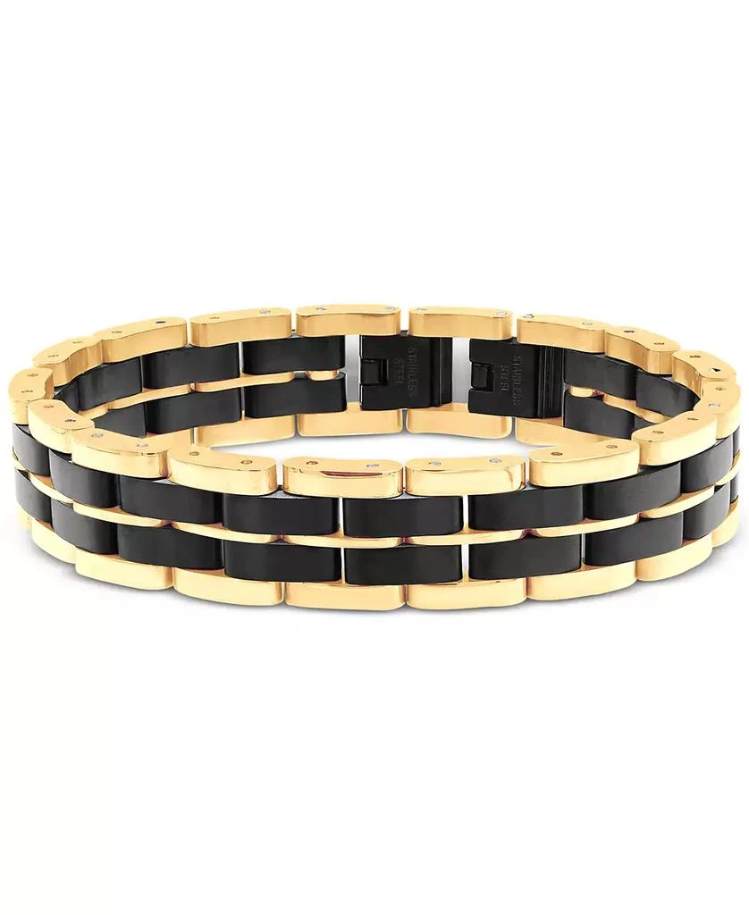 Blackjack Men's Watch Link Bracelet in Blue and Black Ion-Plated Stainless Steel 1
