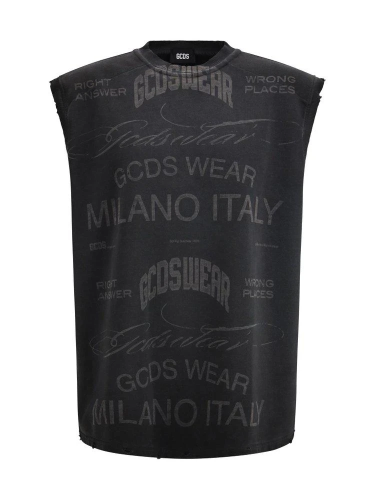 GCDS GCDS History All-Over Print Sleeveless T-Shirt
