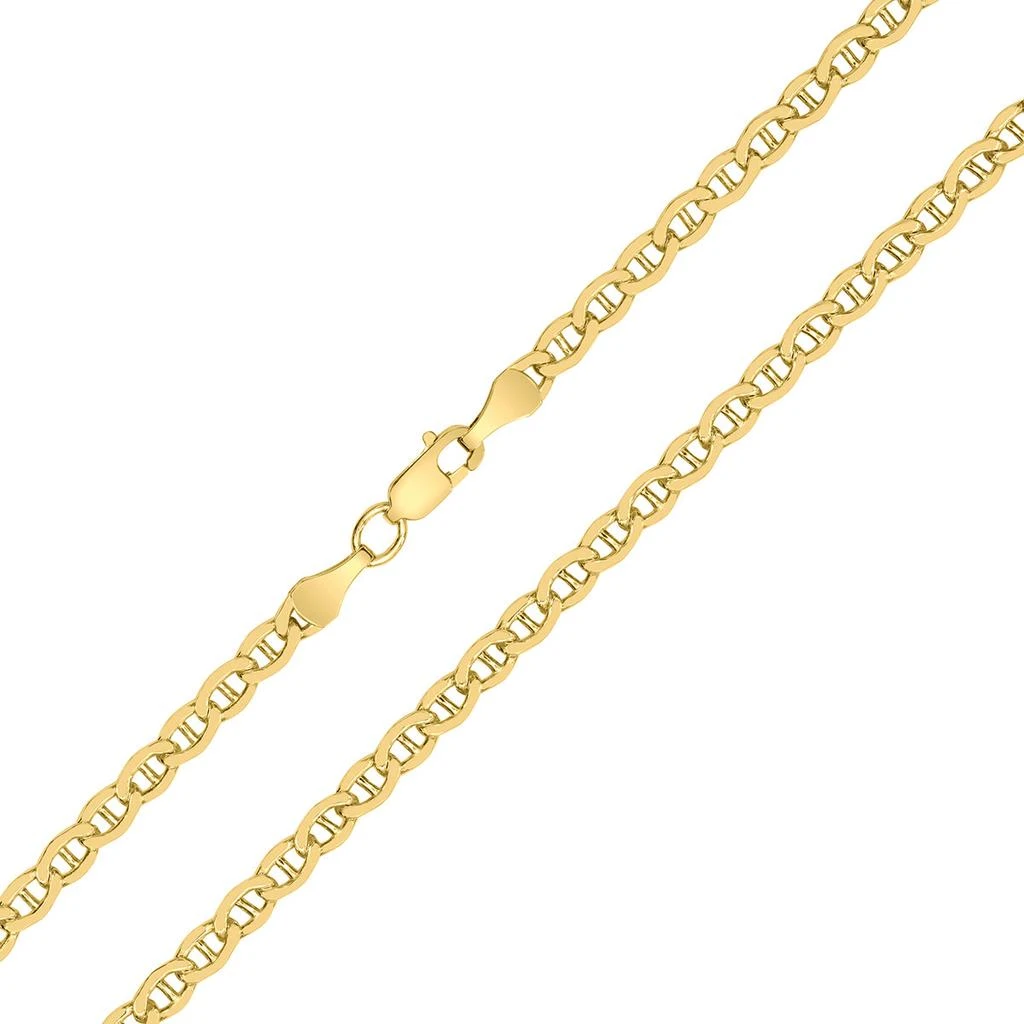 Monary 14K Yellow Gold Filled 3.2MM Mariner Link Chain with Lobster Clasp - 20 Inch 3