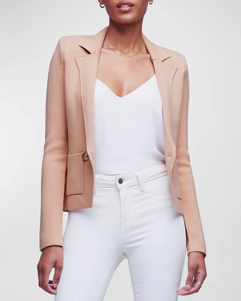 L'Agence Sofia Knit Blazer 2