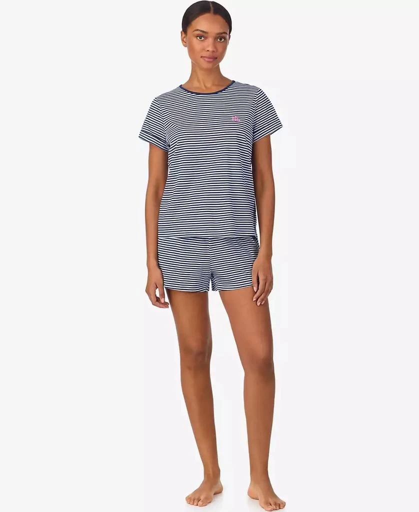 Ralph Lauren Women
s 2-Piece Short-Sleeve Crewneck Top and Shorts Pajama Set
