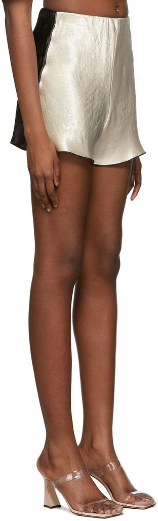 Yuzefi Black & Beige Curly Shorts 2