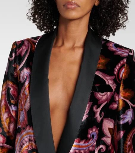 ETRO Paisley velvet blazer 4