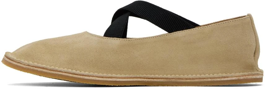 Dries Van Noten Beige Criss-Cross Loafers 3