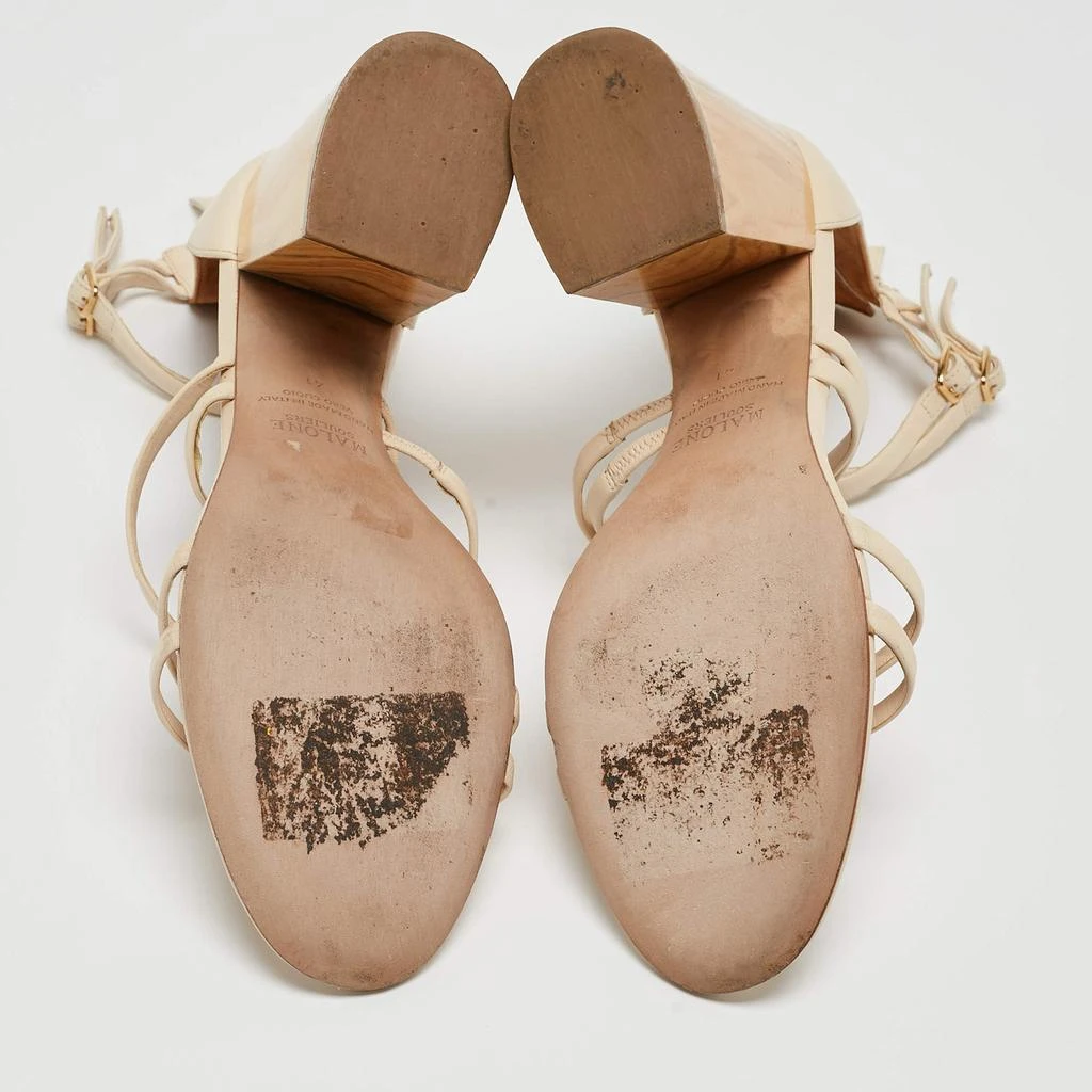 Malone Souliers Malone Souliers Cream Leather Ankle Strap Sandals Size 41 6