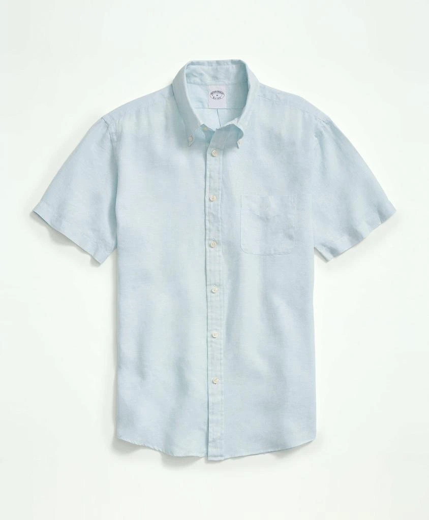 Brooks Brothers Irish Linen Short-Sleeve Sport Shirt 1