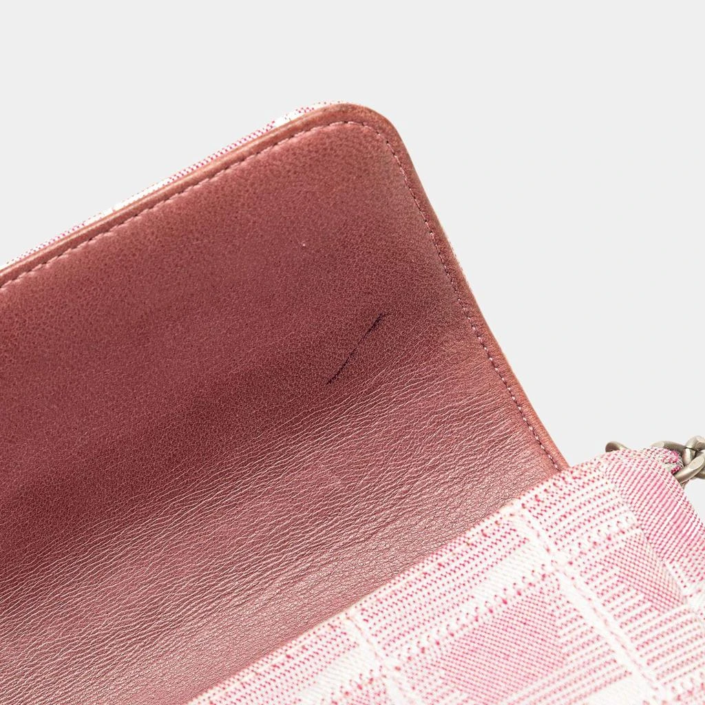 Chanel Chanel Pink Nylon New Travel Line East West Flap Bag 15