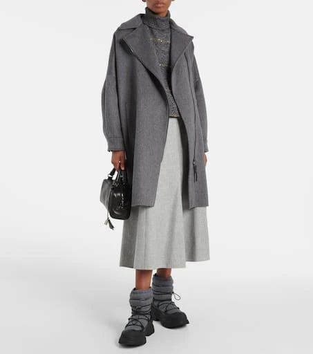 Brunello Cucinelli Leather-trimmed snow boots 2