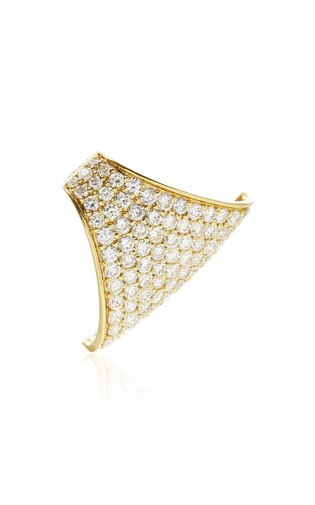Savolinna Jewelry Savolinna Jewelry - Maxi Ergo 18K Yellow Gold Diamond Single Ear Cuff - Gold - OS - Moda Operandi - Gifts For Her 1