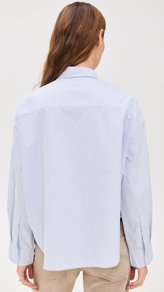 Denimist Cropped Button Front Shirt
