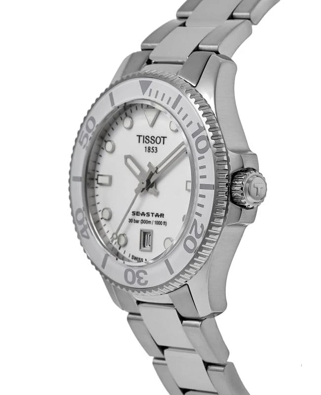 Tissot Tissot Seastar 1000 Quartz White Dial Stainless Steel Unisex Watch T120.210.11.011.00 2
