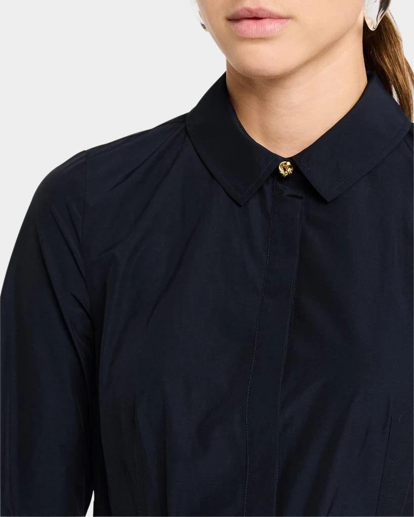 Derek Lam Annette Long-Sleeve Pleated Shirtdress 5