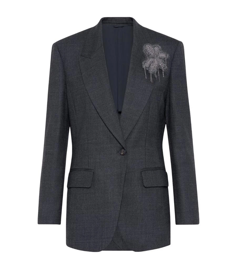 Brunello Cucinelli Wool-Blend Blazer 1