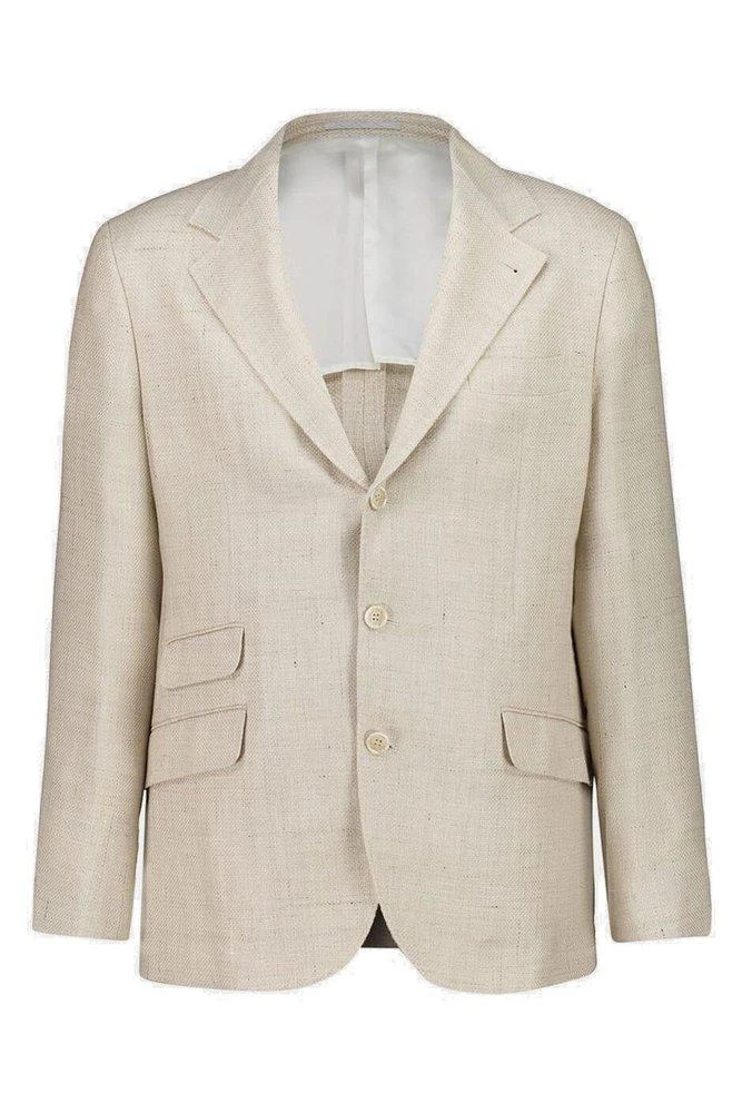 Brunello Cucinelli Brunello Cucinelli Hopsack Deconstructed Cavallo Blazer