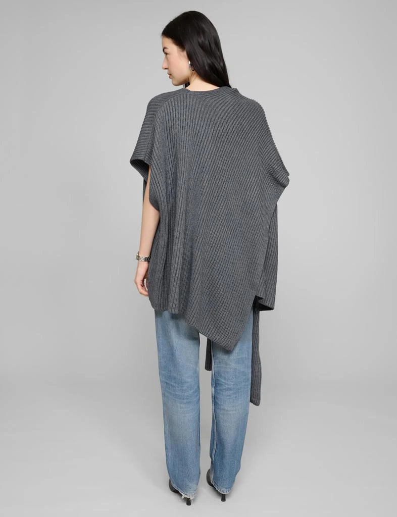 Pixie Market Grey Knit Cape Top 5