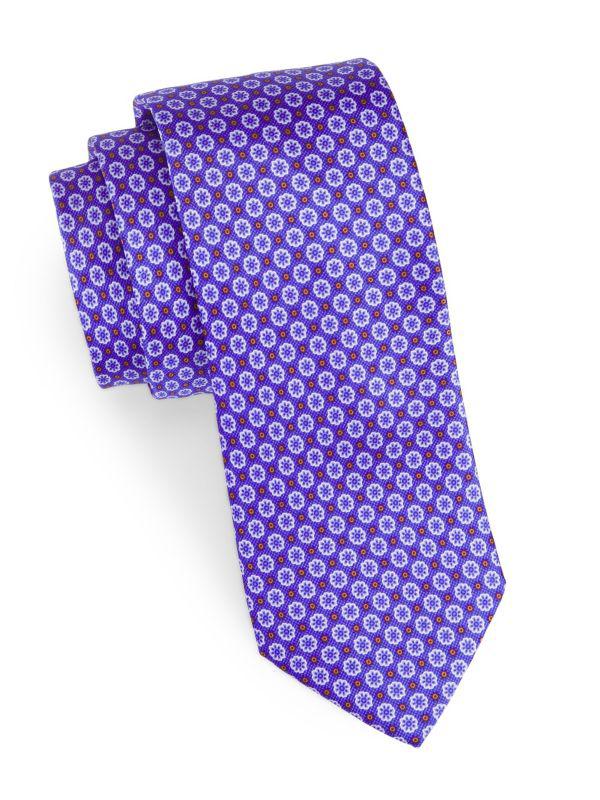 Canali Floral Silk Tie