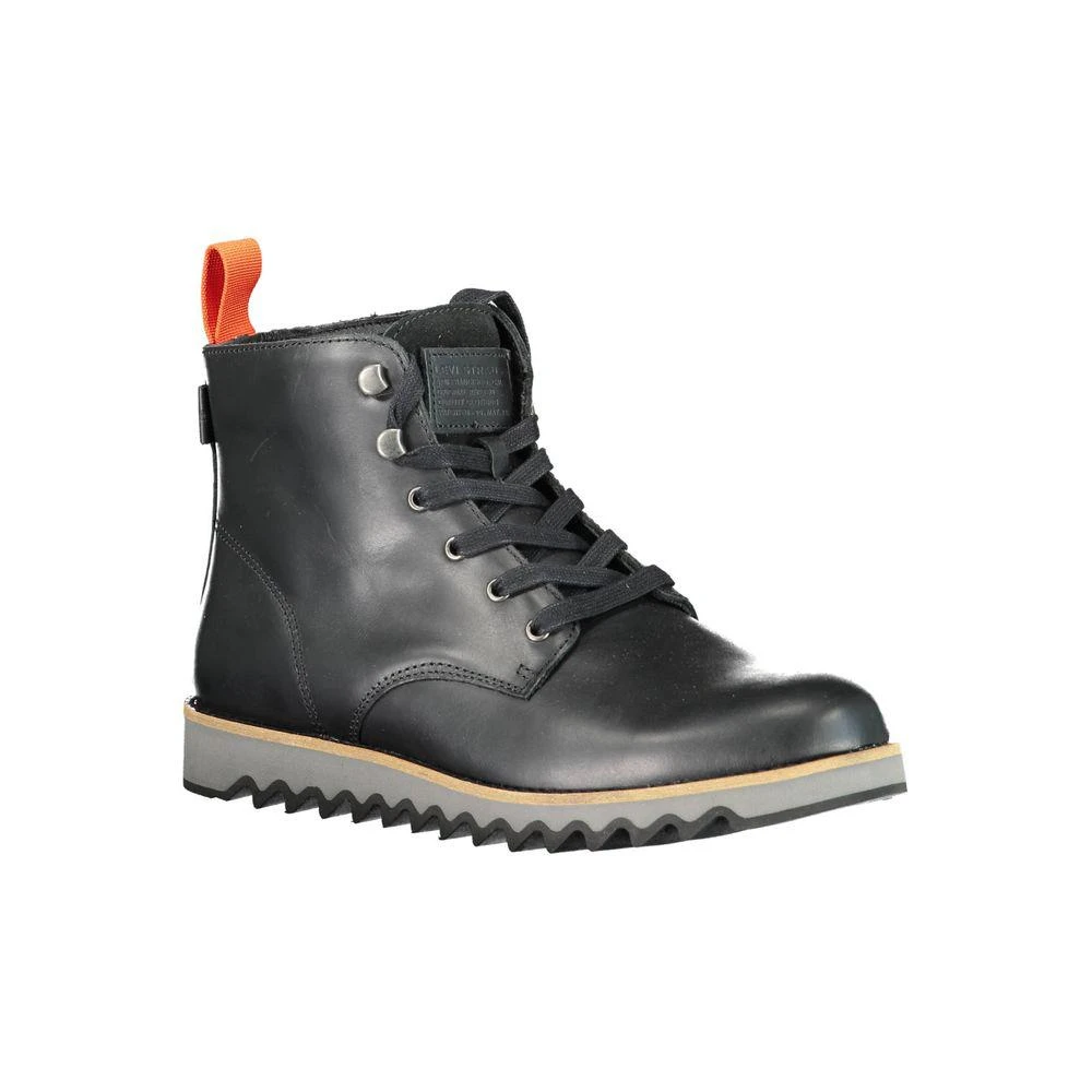 Levi's Black Leather Men Boot 2