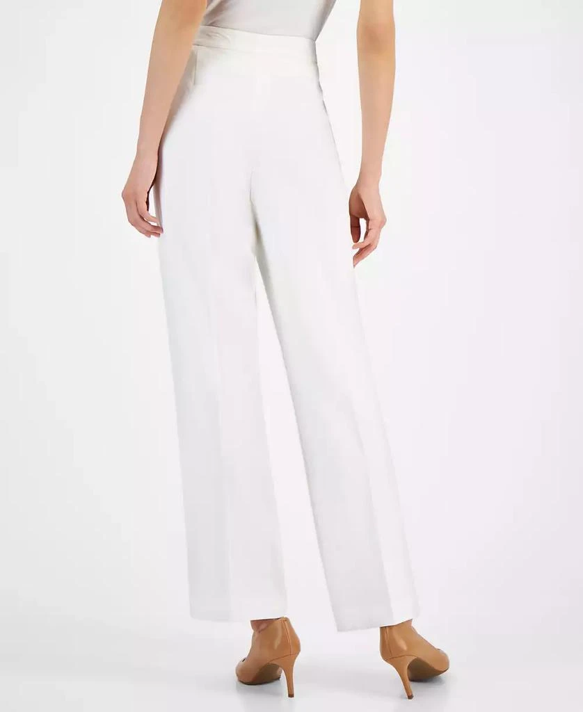 Kasper Straight-Leg Modern Crepe Dress Pants 10