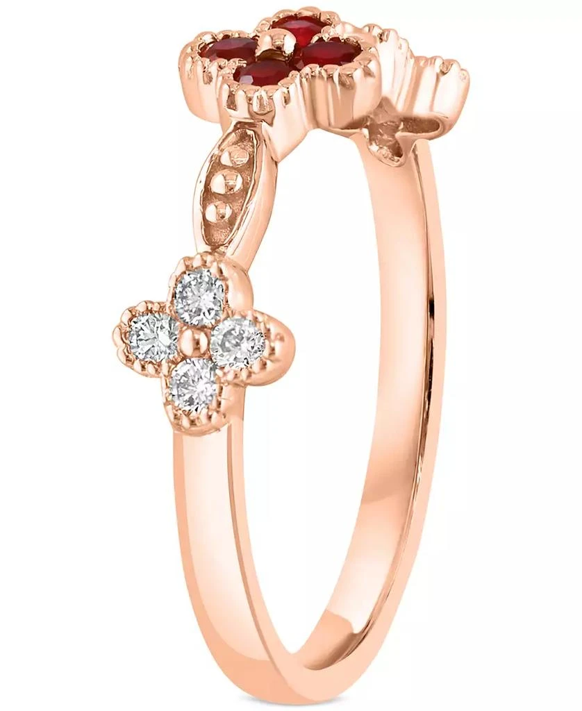 LALI Jewels Ruby (1/5 ct. t.w.) & Diamond (1/5 ct. t.w.) Ring in 14k Rose Gold 3