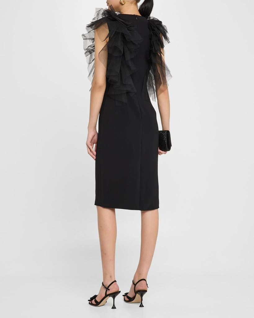 Jovani Ruffled Knee-Length Sheath Dress 3