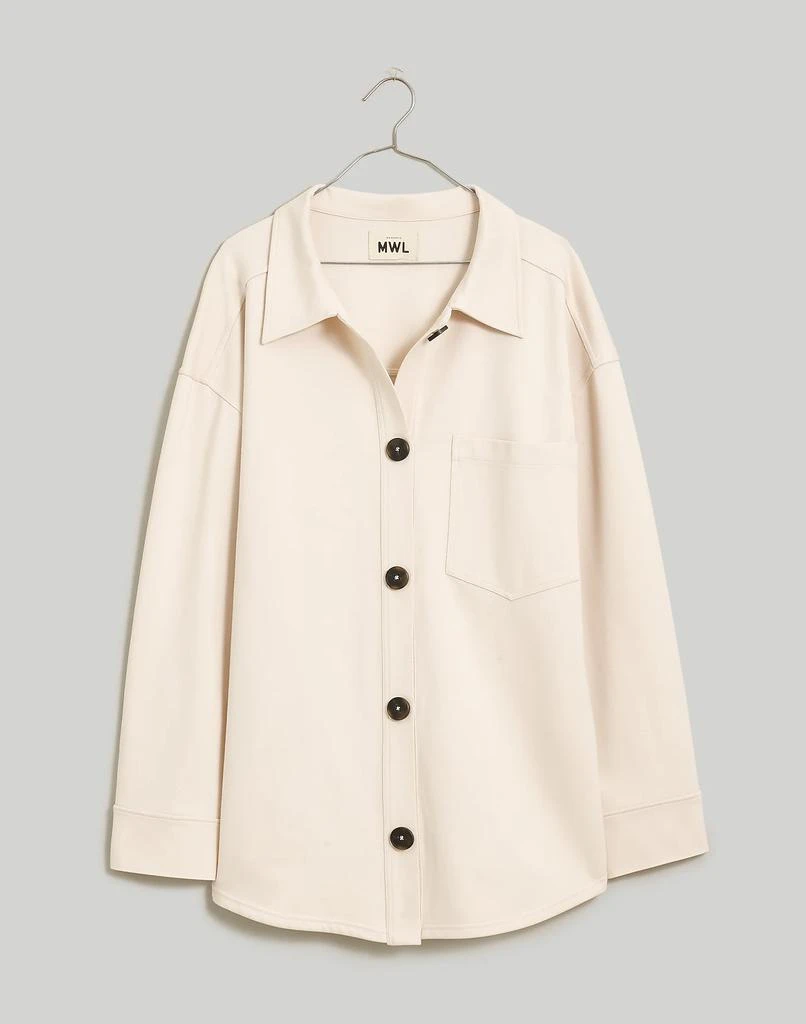 Madewell Ponte Oversized Shirt Jacket 6