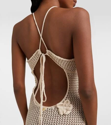 Bananhot Hilsa open-knit lamé beach cover-up 7