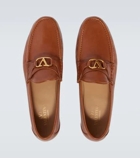 Valentino VLogo leather loafers 4