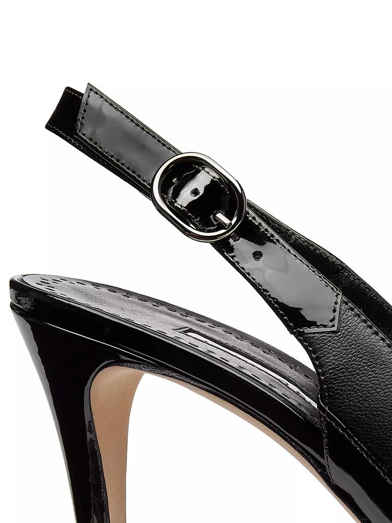 Manolo Blahnik Telemaca 70MM Leather Slingback Pumps 6
