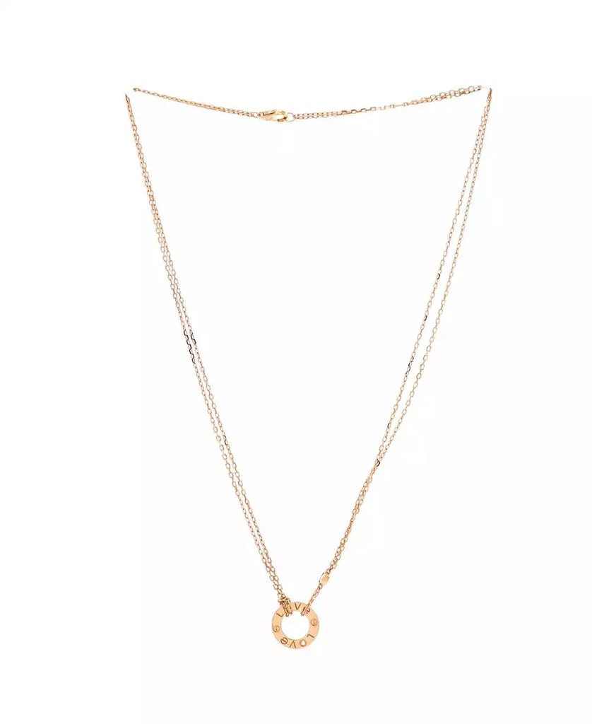Cartier 2 Diamonds Love Pendant Necklace 3