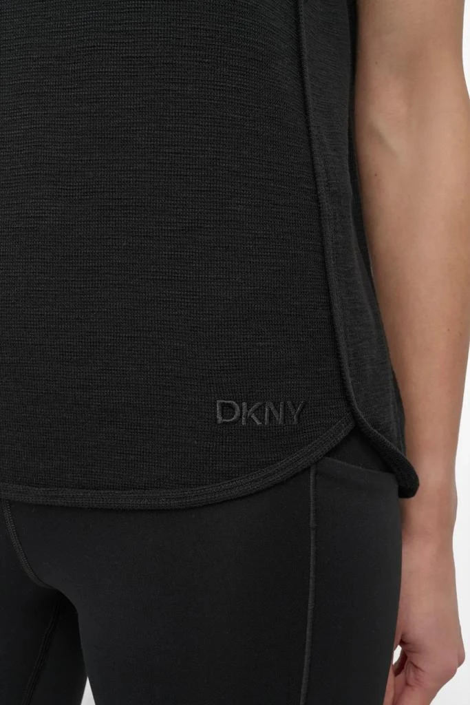 DKNY SLUB WAFFLE-KNIT TEE 5