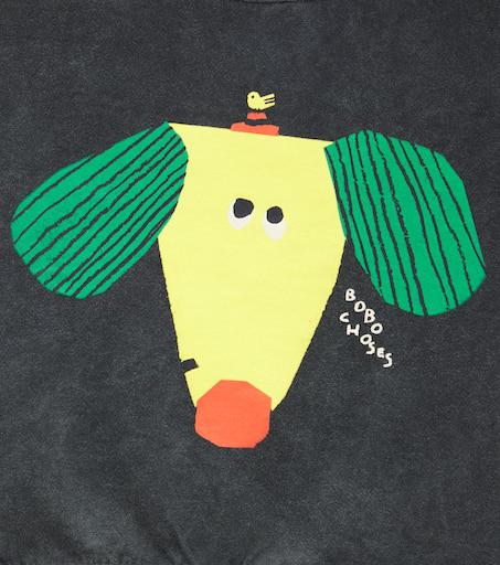 BOBO CHOSES Happy Dog cotton jersey sweatshirt