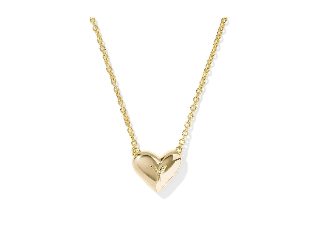 Kendra Scott Heart Letter Y Short Pendant Necklace 2