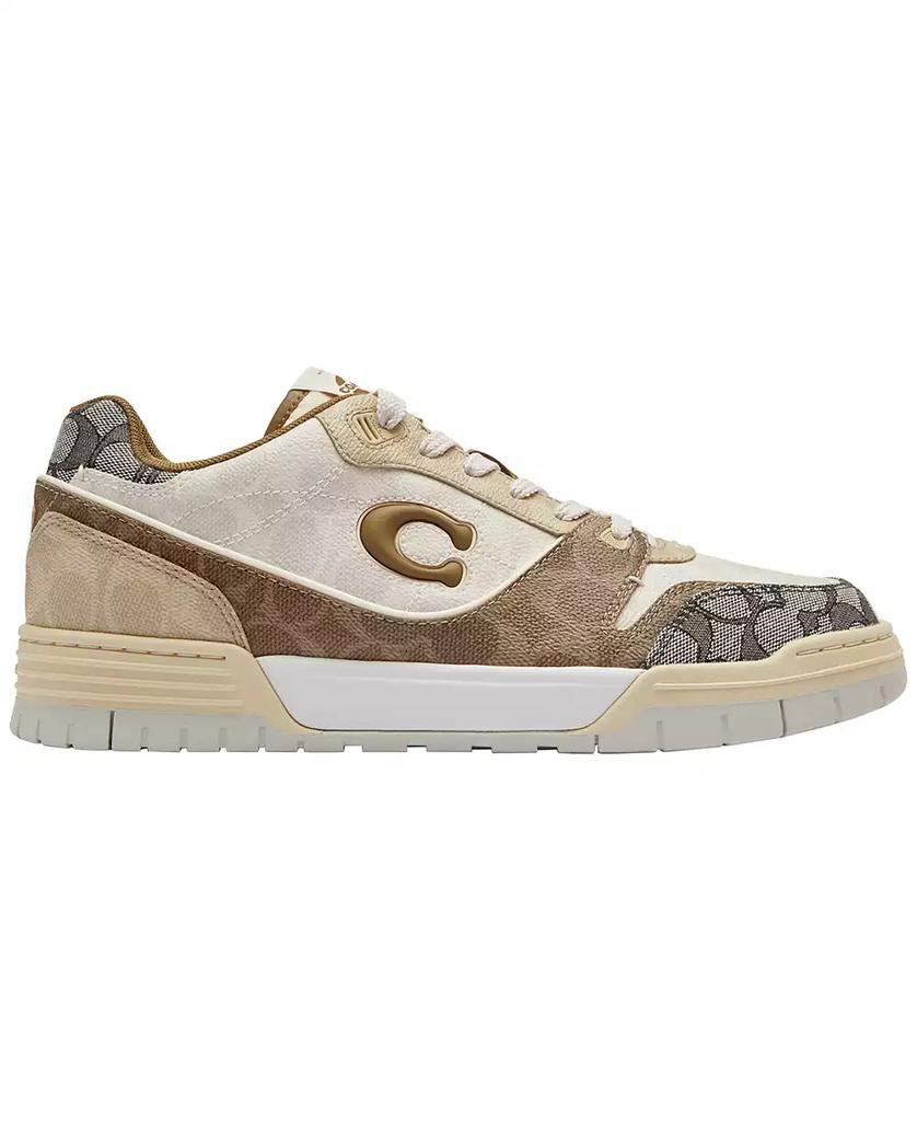 Coach Men's Mixed Signature Soho Round Toe Sneakers